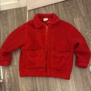 I.AM.GIA pixie coat / Red teddy Sherpa Jacket with large Pockets